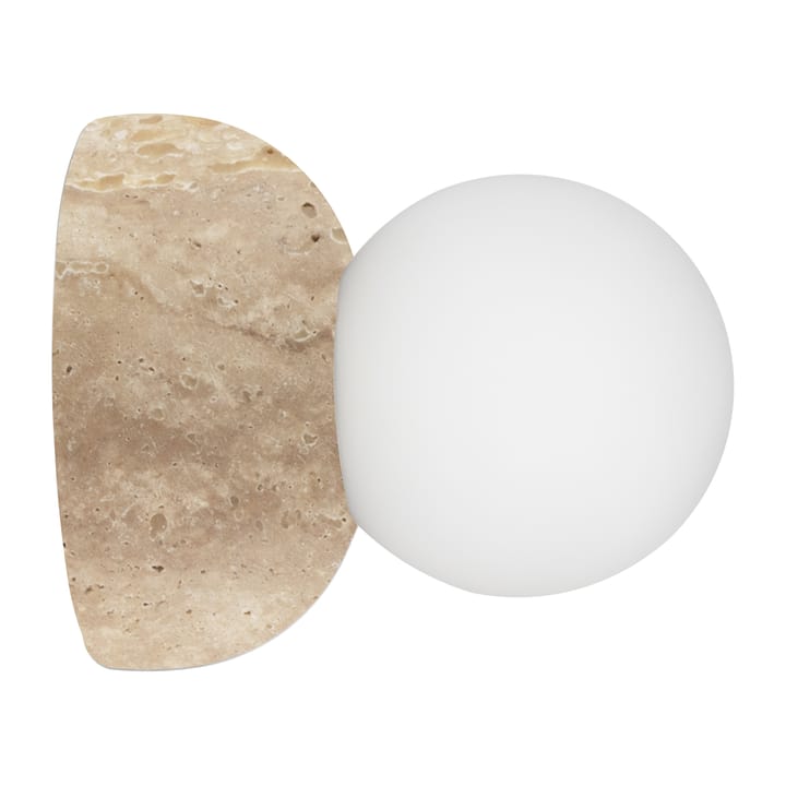 Torrano candeeiro de teto/plafon 13 cm - Travertina - Globen Lighting