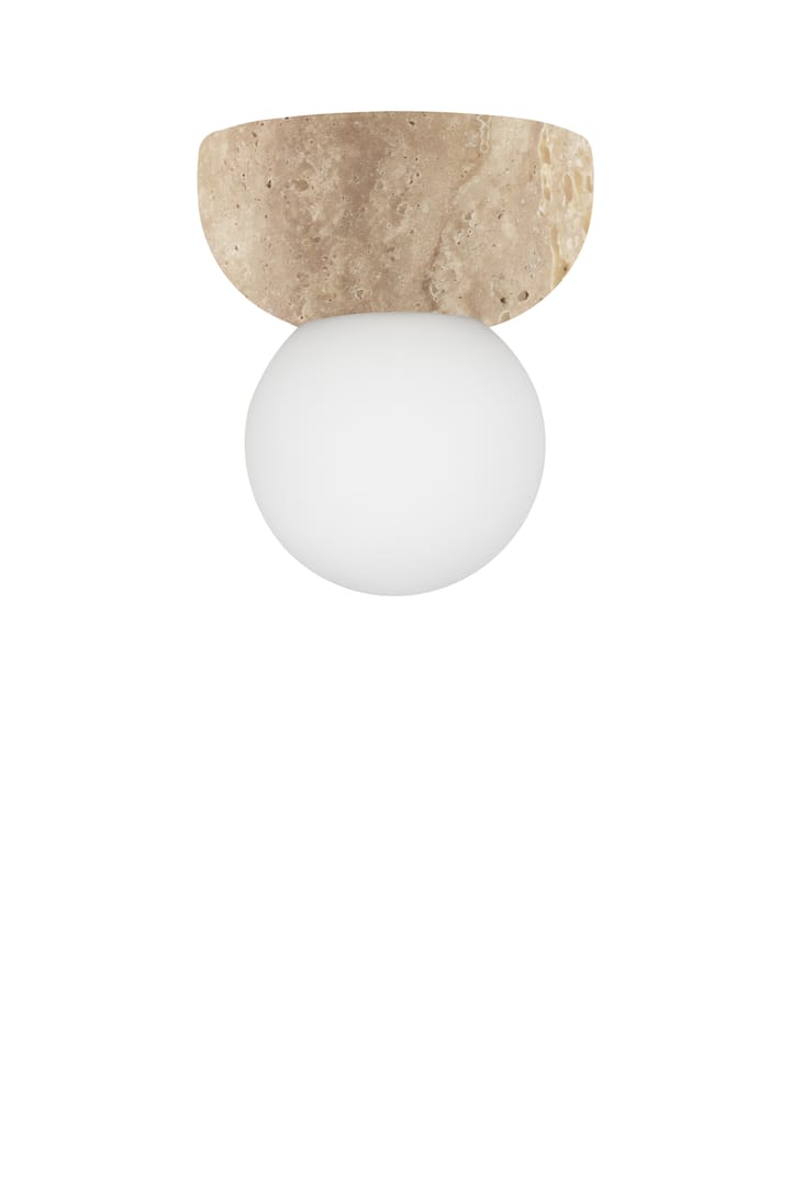 Torrano candeeiro de teto/plafon 13 cm, Travertina Globen Lighting