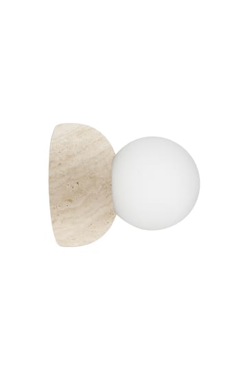 Torrano candeeiro de teto/plafon 13 cm - Travertina - Globen Lighting