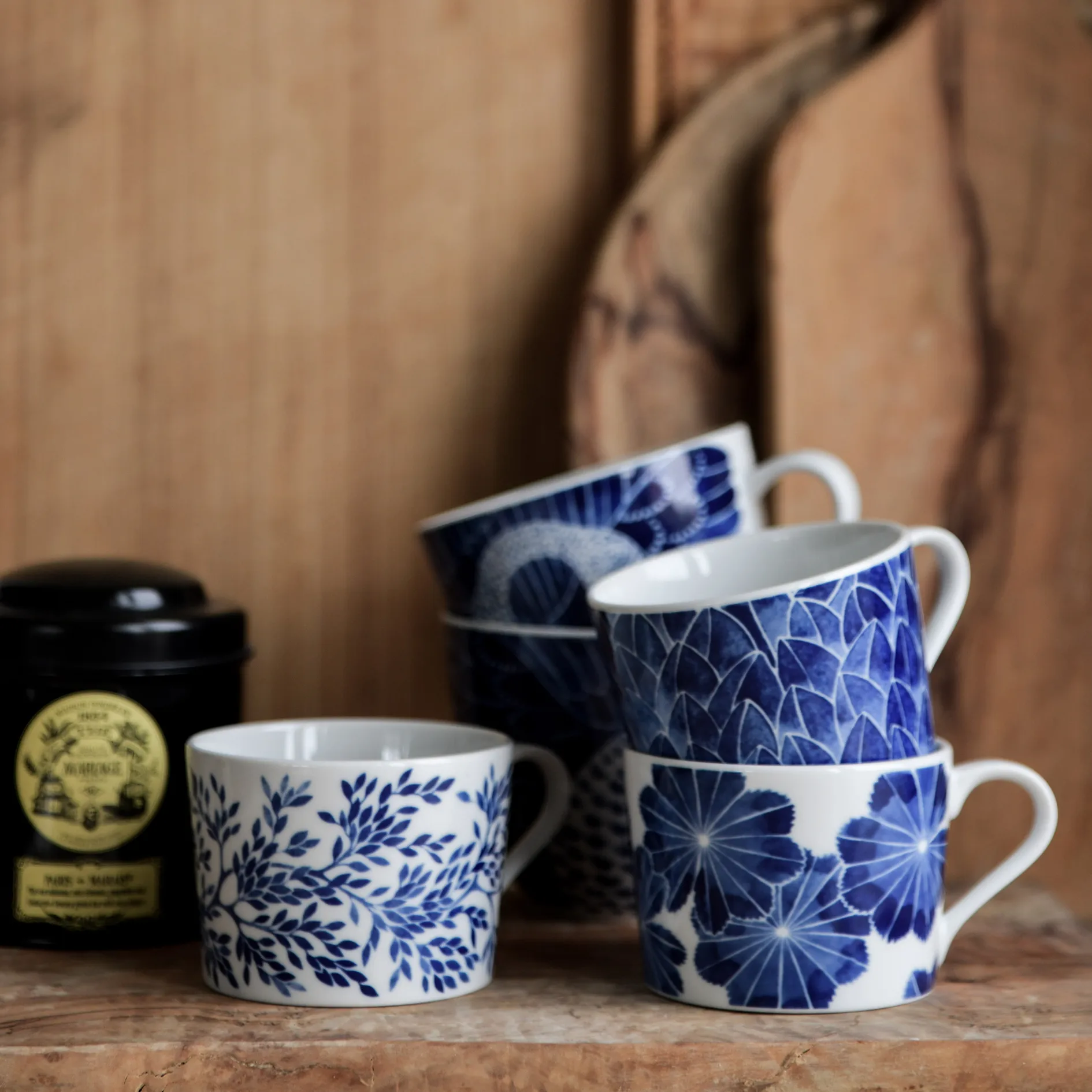 Chávena Botanica com pega , Daggkåpa Götefors Porslin