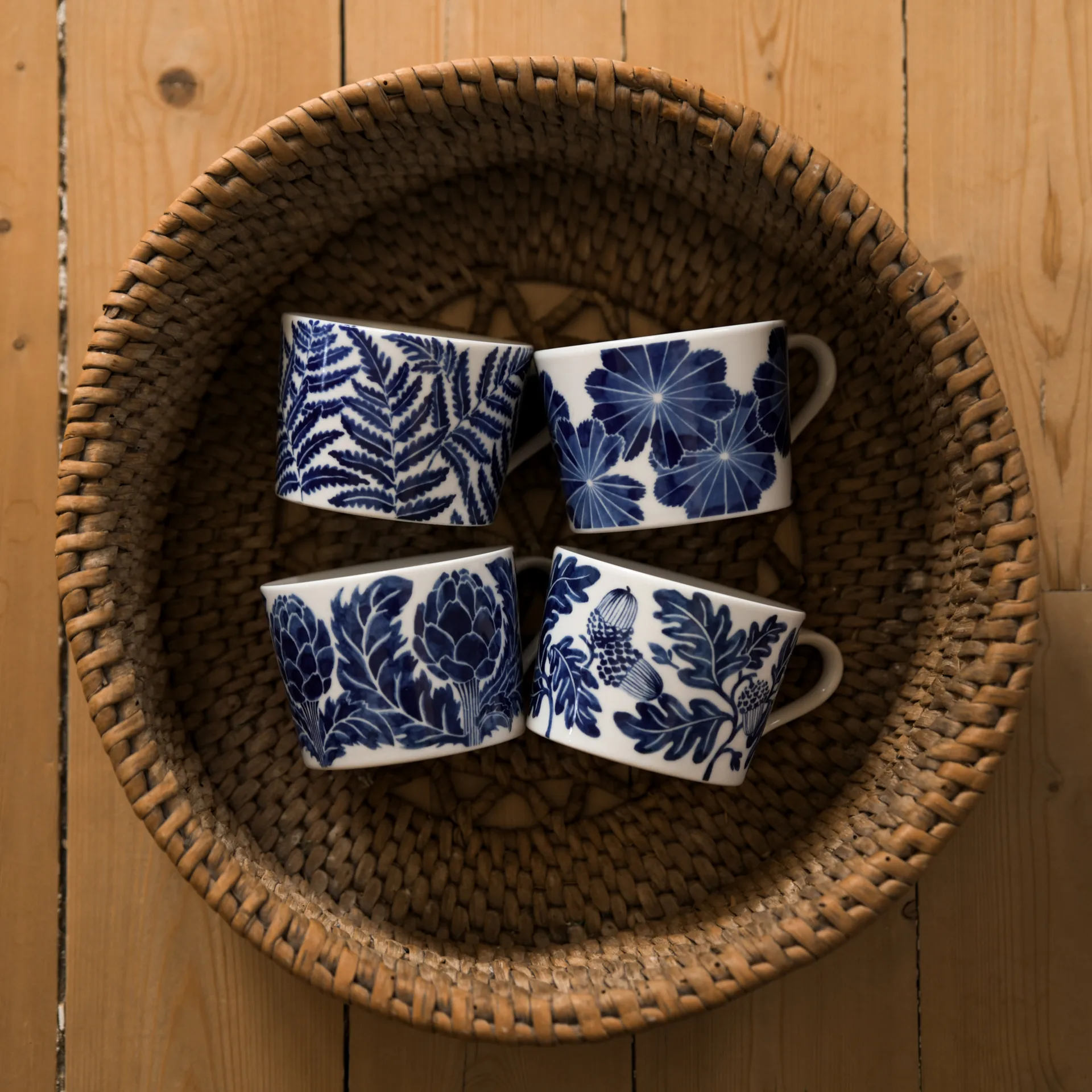 Fern chávena 24 cl, Azul Götefors Porslin