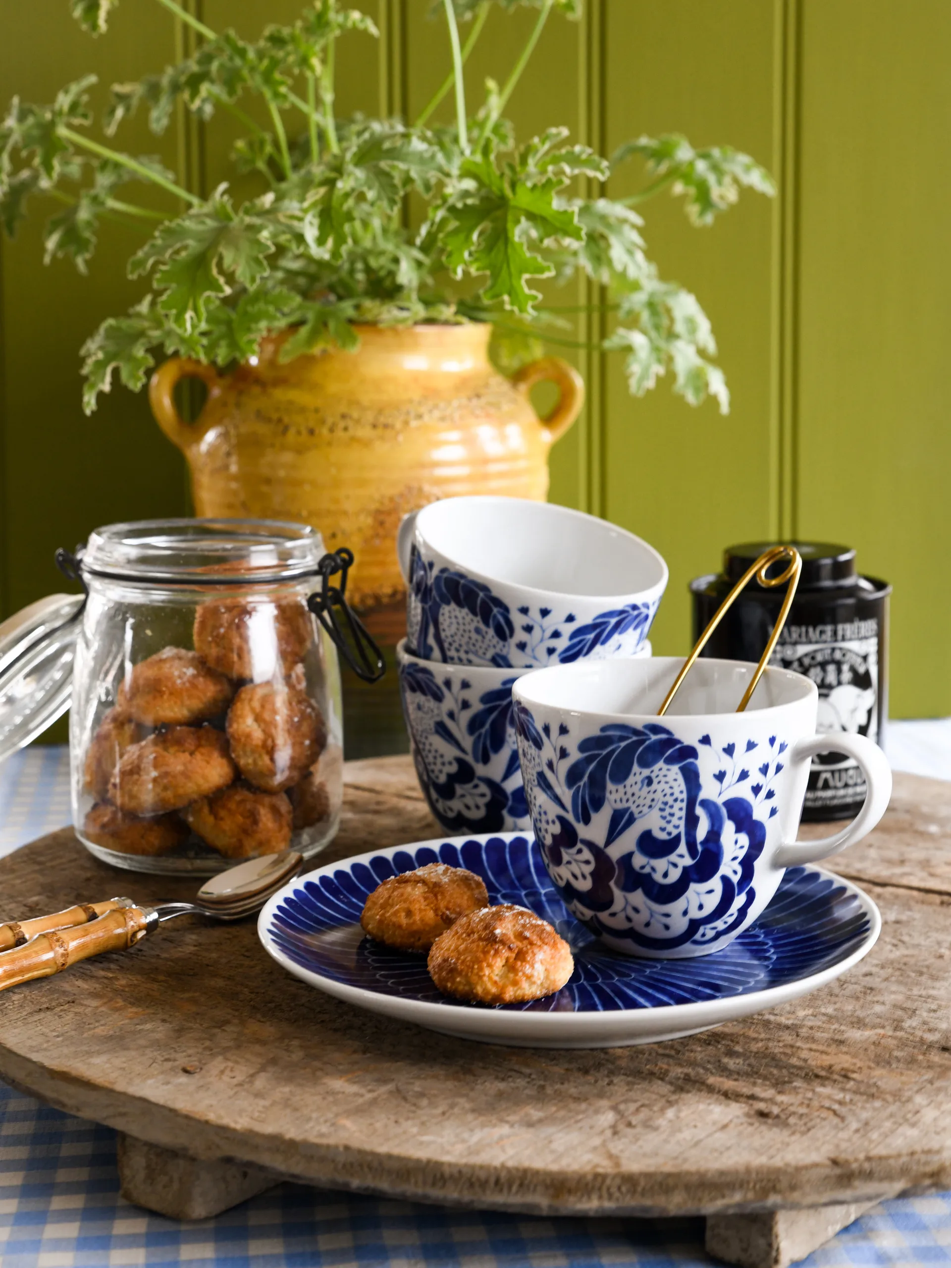 Selma jubileum caneca 41 cl, Azul Götefors Porslin