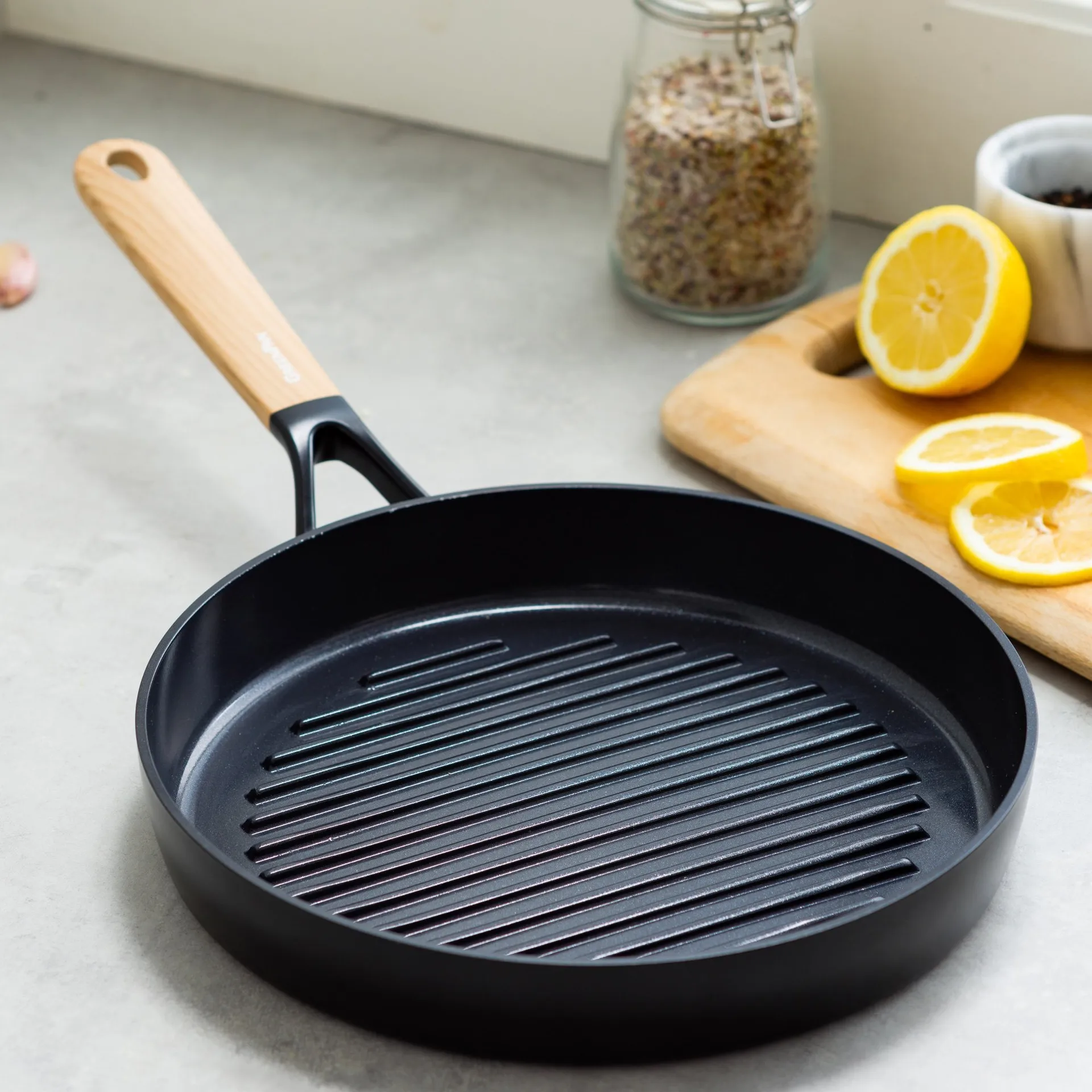 Frigideira de grelhar Eco Smartshape 28 cm, Light wood GreenPan