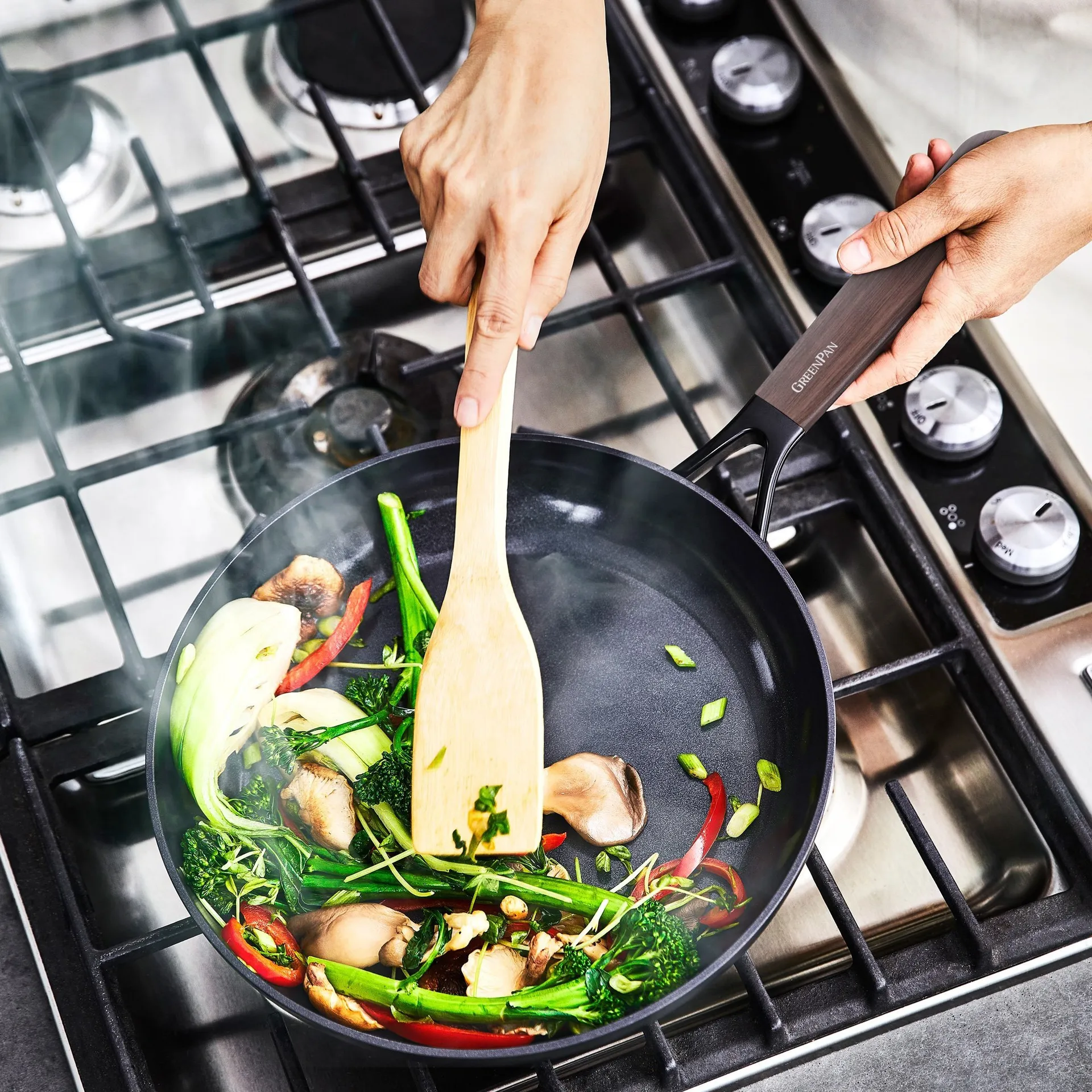 Frigideira Eco Smartshape 28 cm, Dark wood GreenPan