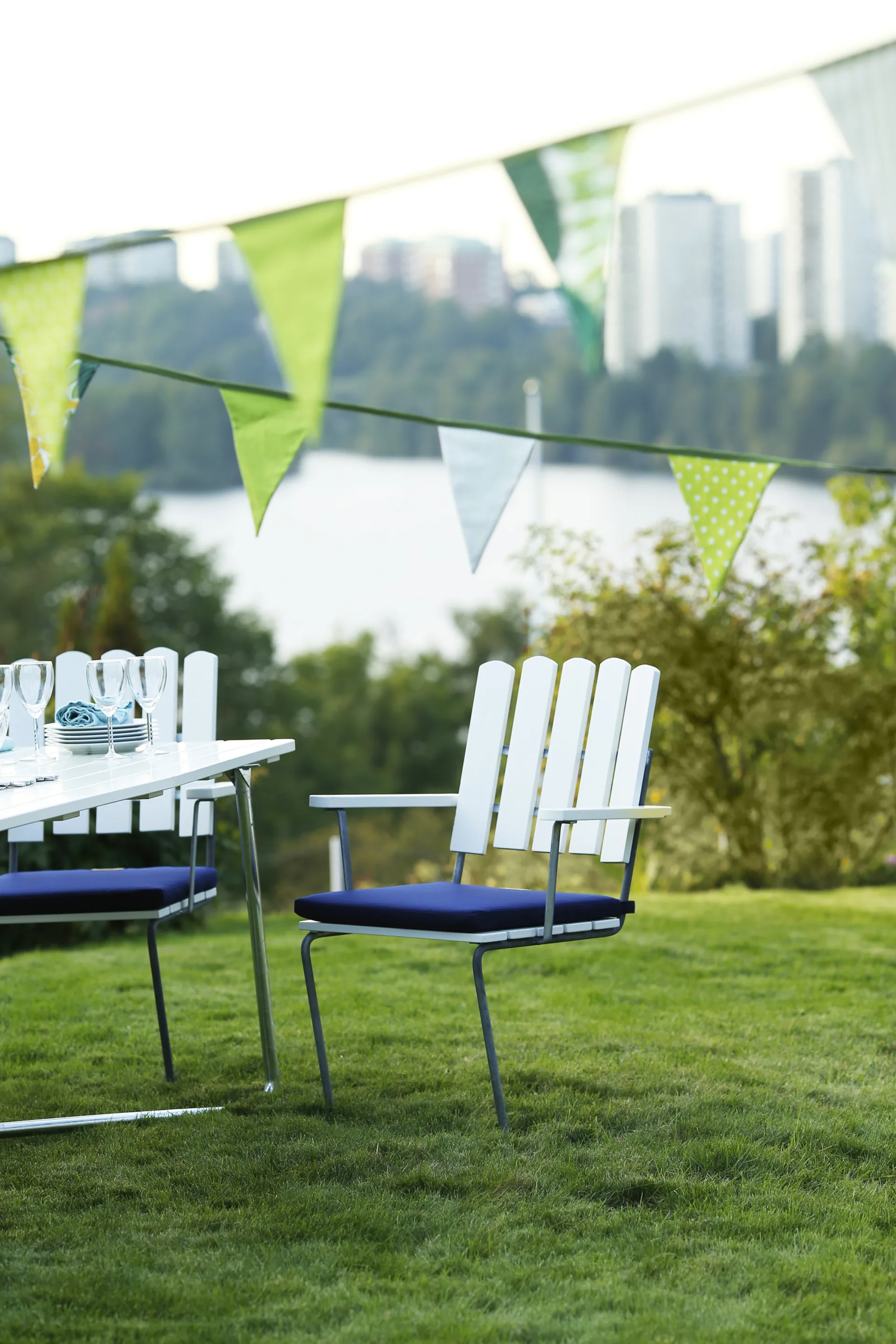 Almofada A2, Sunbrella azul Grythyttan Stålmöbler