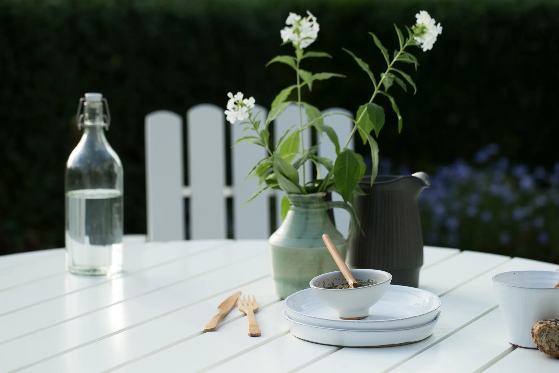 Conjunto Sala de Jantar Grythyttan branco 9A Ø120cm + 5 unidades A2,  Grythyttan Stålmöbler