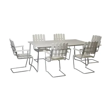 Conjunto Sala de Jantar Grythyttan branco B31 170 cm + 6 cadeiras A2 - Grythyttan Stålmöbler