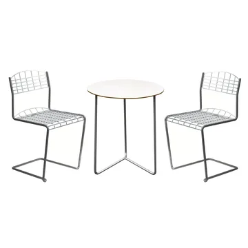 Conjunto Sala de Jantar High Tech - Ø60 cm - Grythyttan Stålmöbler