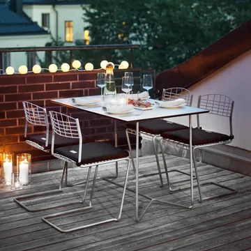 Conjunto Sala de Jantar High Tech - Mesa retangular - Grythyttan Stålmöbler