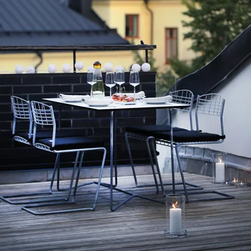 Conjunto Sala de Jantar High Tech - Mesa retangular - Grythyttan Stålmöbler