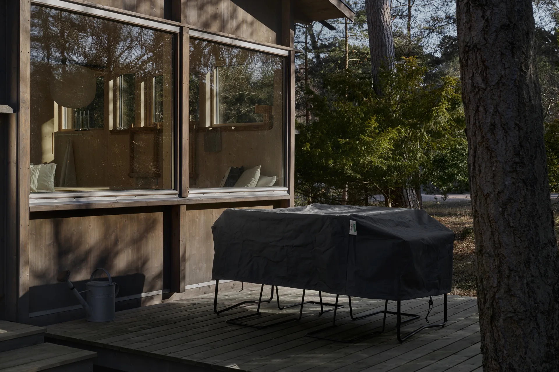 Grythyttan capa de proteção para móveis, B31 mesa de jantar 230 cm + 6 cadeiras Grythyttan Stålmöbler