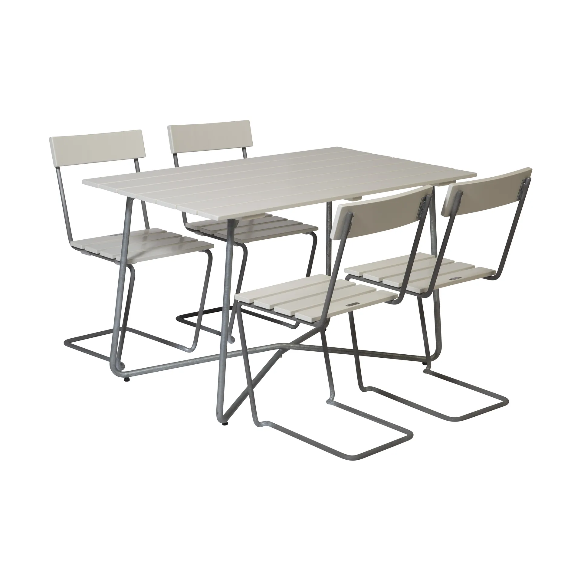 Grythyttan conjunto de jantar B25A + 4 cadeiras 1 de carvalho lacado a branco,  Grythyttan Stålmöbler