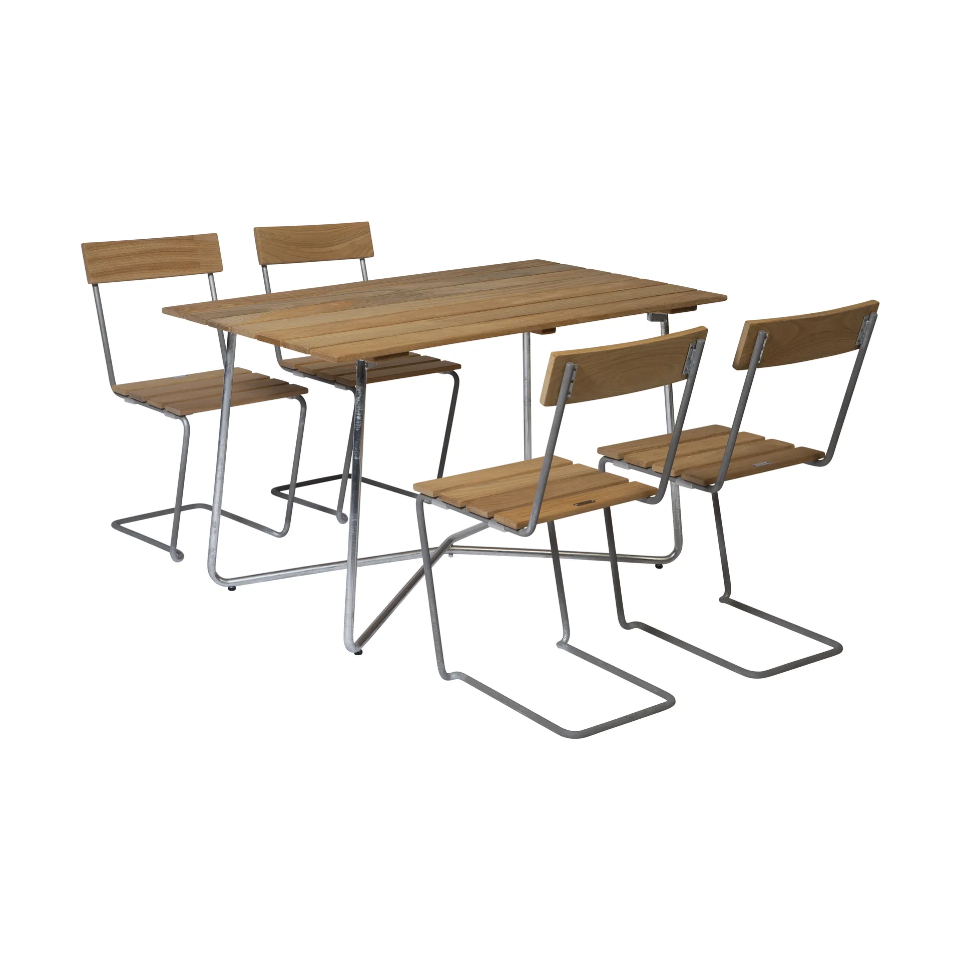 Grythyttan conjunto de jantar B25A + 4 cadeiras 1 de carvalho oleado,  Grythyttan Stålmöbler
