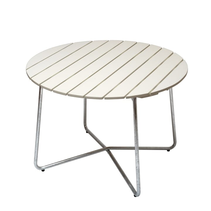 Mesa de jantar 9A - Carvalho laqueado branco Ø100 cm - Grythyttan Stålmöbler