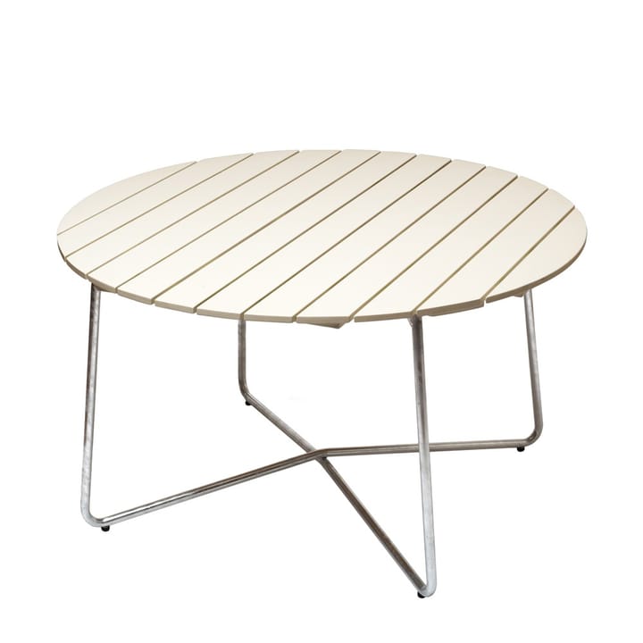 Mesa de jantar 9A - Carvalho laqueado branco  Ø120 cm - Grythyttan Stålmöbler