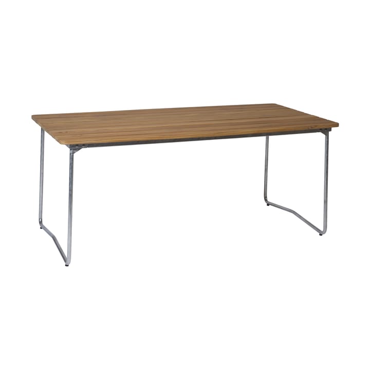 Mesa de jantar B31 - Teca-estrutura em aço galvanizado à quente - Grythyttan Stålmöbler