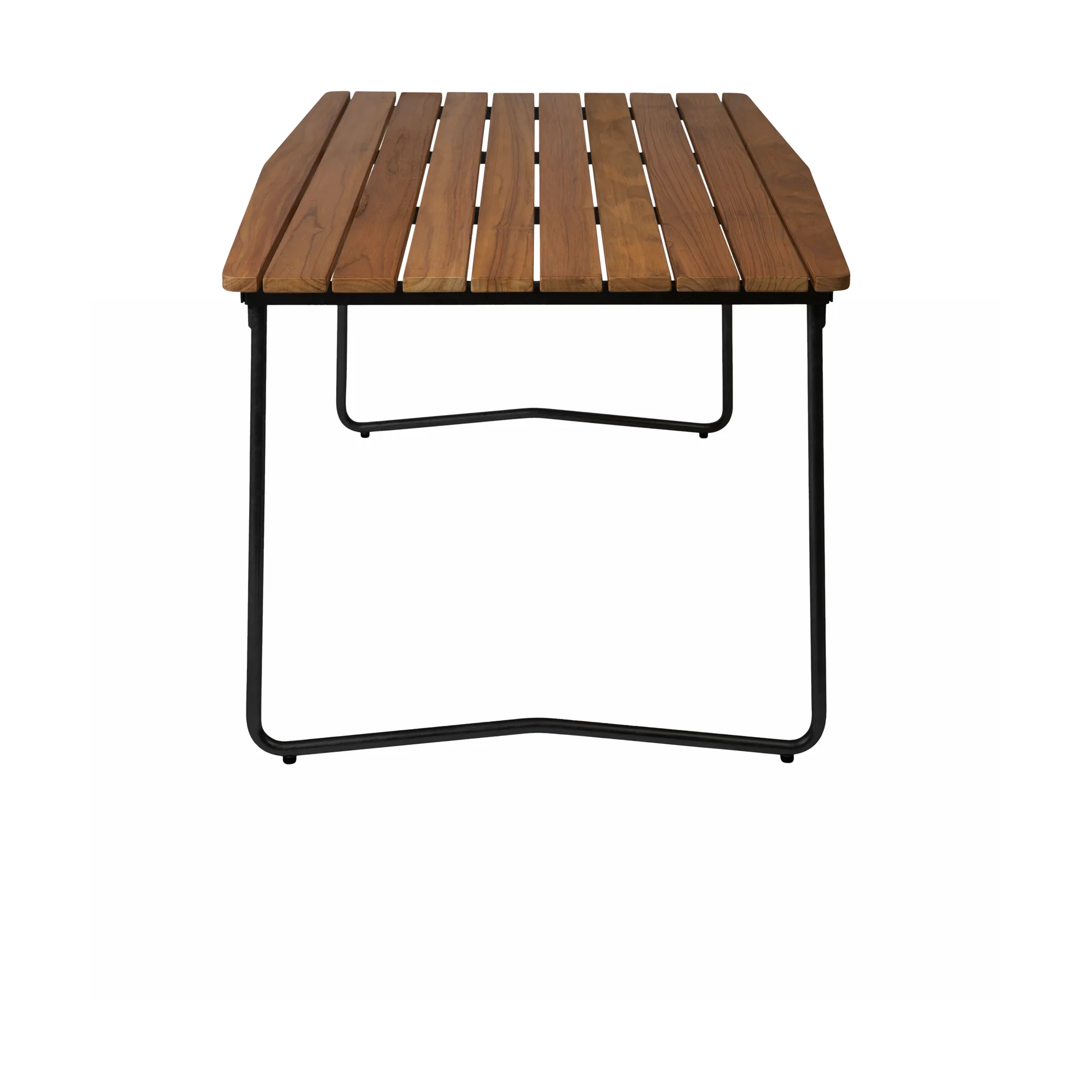 Mesa de jantar B31, Teca não tratada-preto Grythyttan Stålmöbler