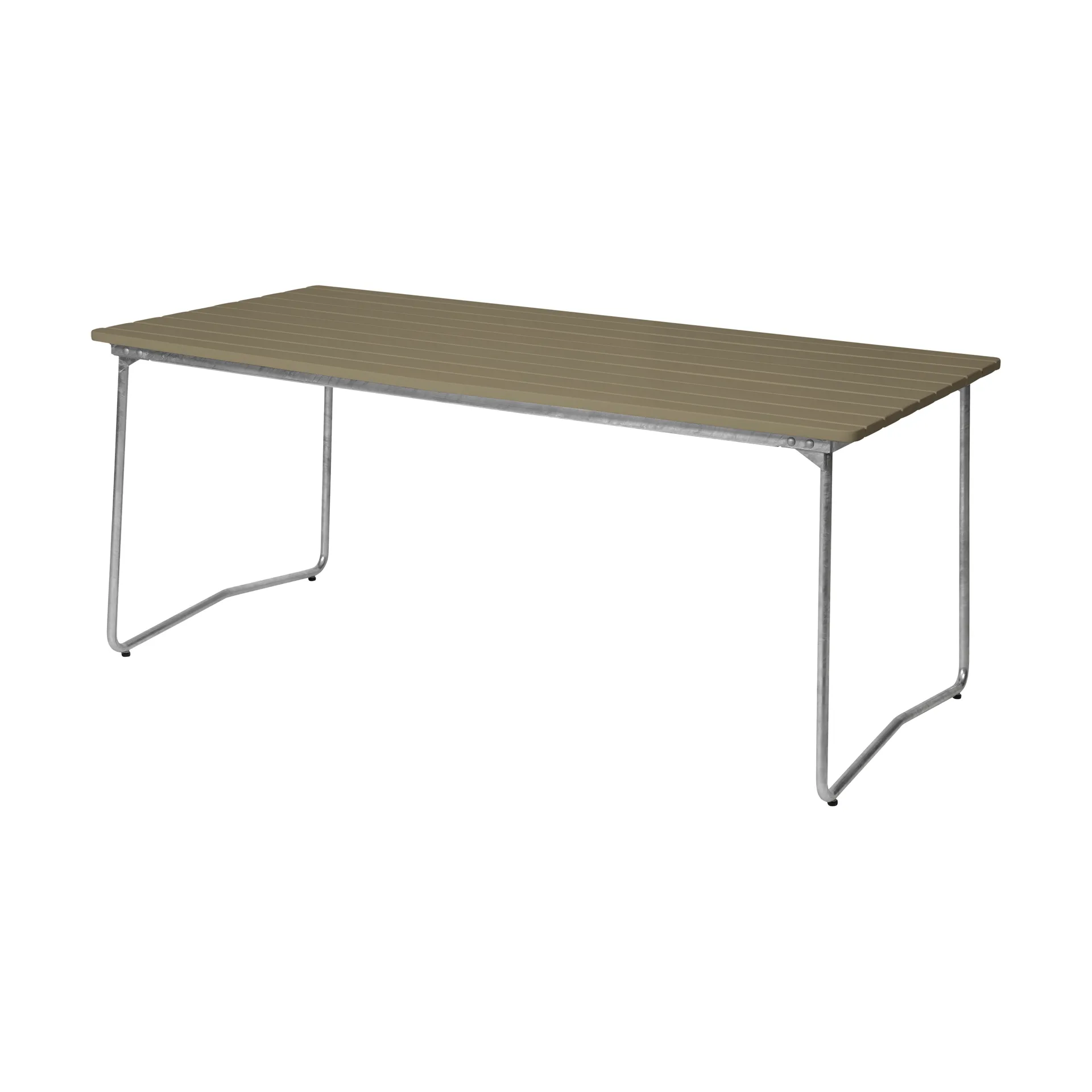 Mesa de jantar B31, Verde claro carvalho-aço galvanizado Grythyttan Stålmöbler