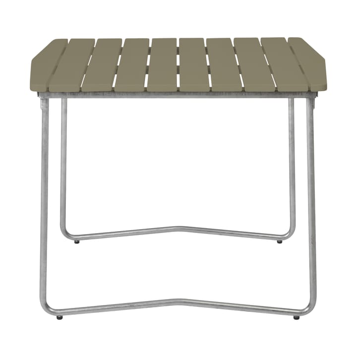 Mesa de jantar B31, Verde claro carvalho-estrutura em aço galvanizado à quente Grythyttan Stålmöbler