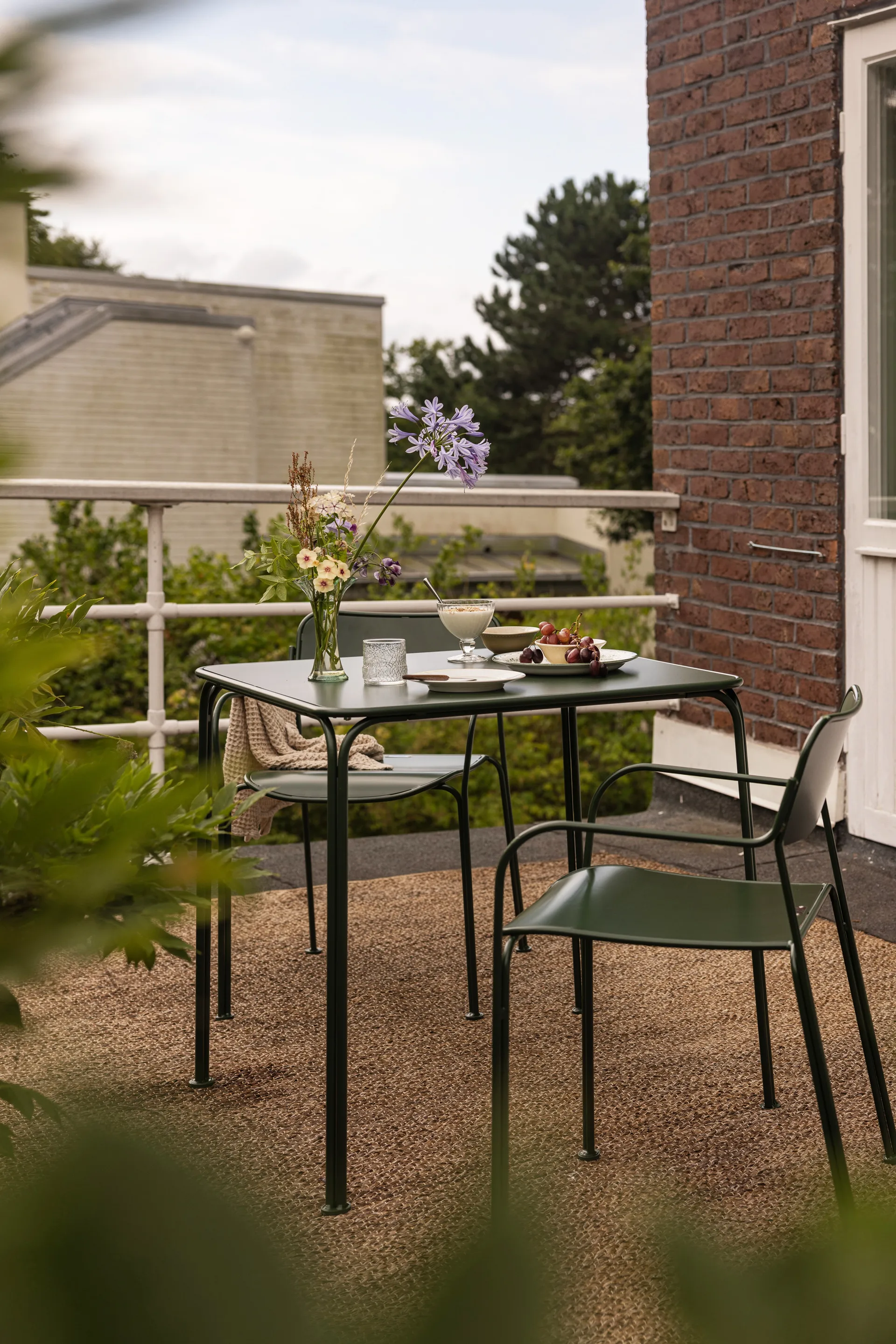 Mesa Libelle 70x70 cm, Verde Grythyttan Stålmöbler