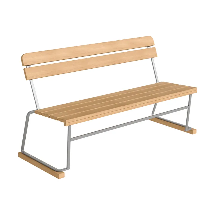 Sofá 3 - Carvalho oleado – estrutura em aço galvanizado a quente - Grythyttan Stålmöbler