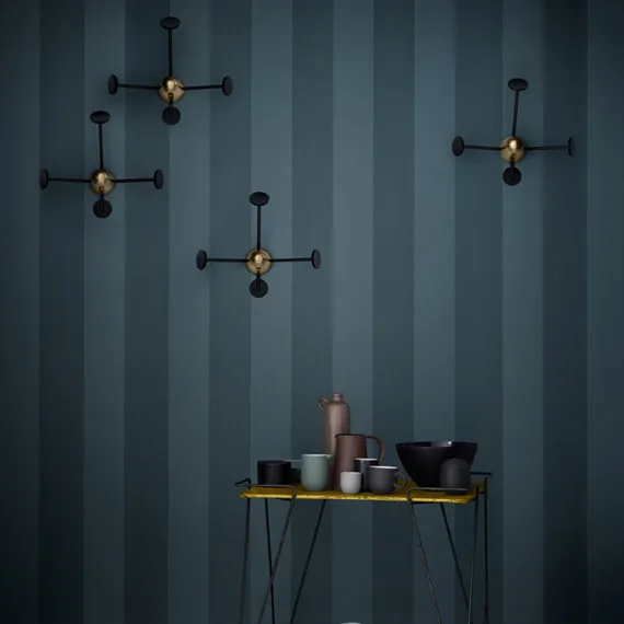 Cabide Matégot, preto-latão GUBI