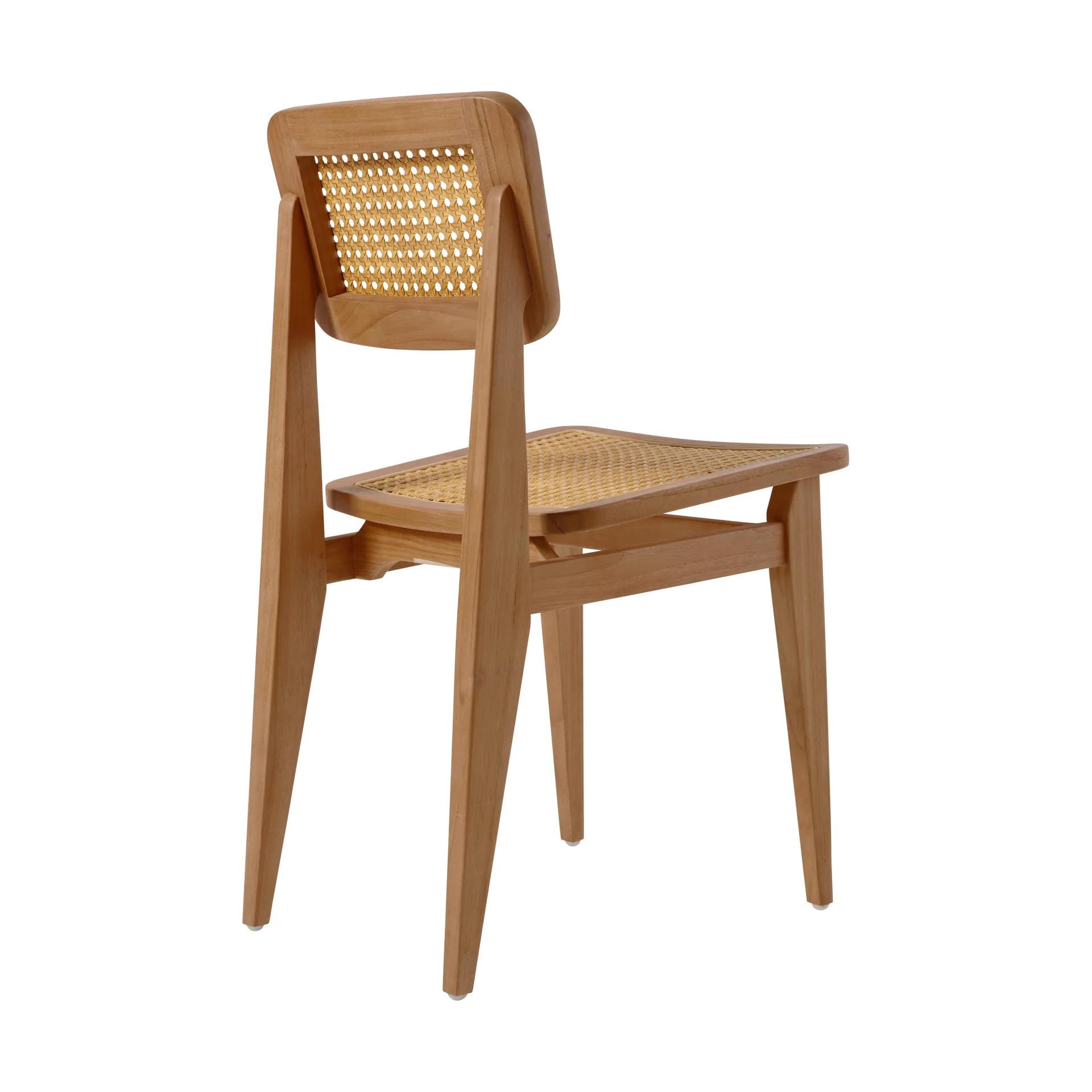 Cadeira C-chair Outdoor, All french cane-natural teak GUBI
