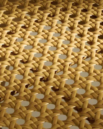 Cadeira C-chair Outdoor - All french cane-natural teak - GUBI