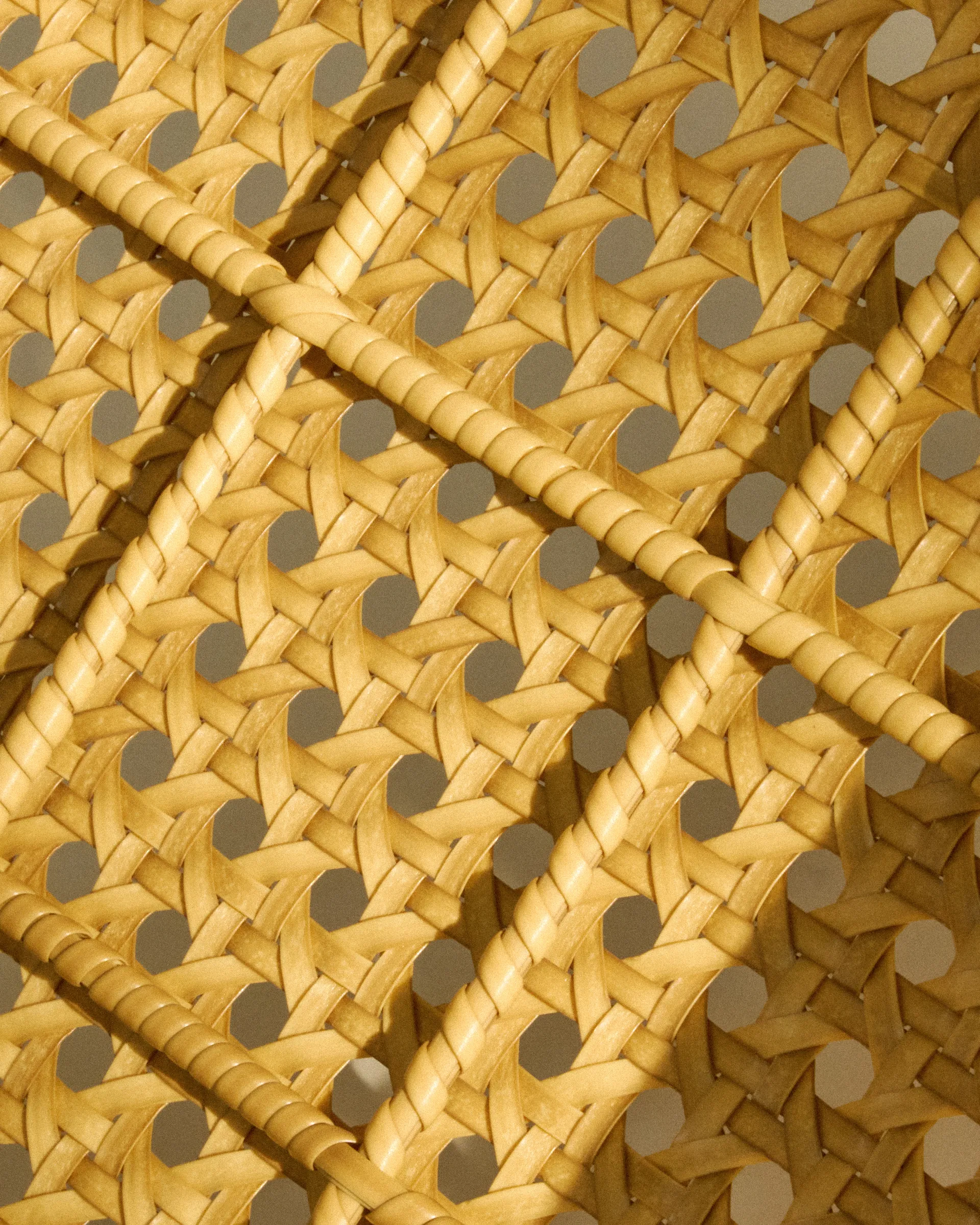 Cadeira C-chair Outdoor, All french cane-natural teak GUBI