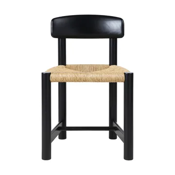 Cadeira Daumiller Side Chair - Natural Rush-brown/black pine - GUBI