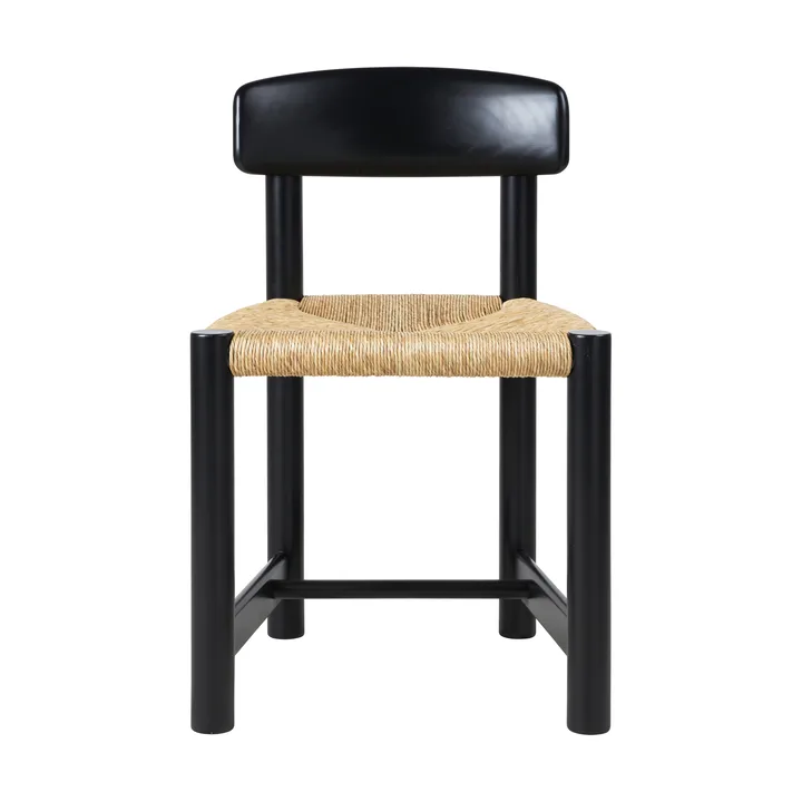 Cadeira Daumiller Side Chair - Natural Rush-brown/black pine - GUBI