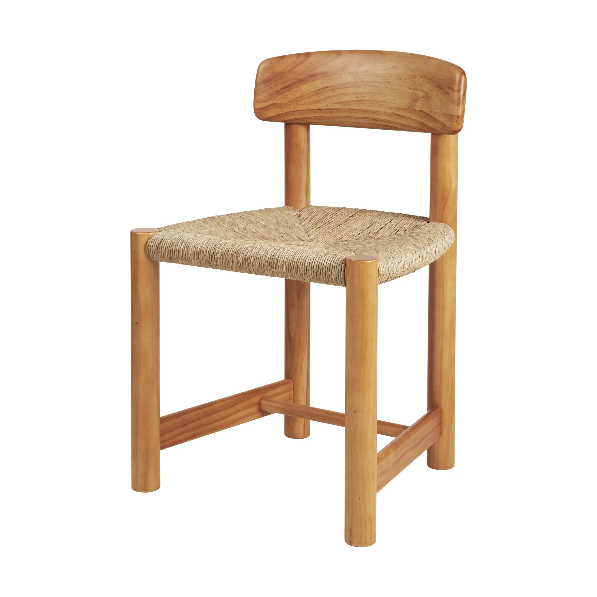 Cadeira Daumiller Side Chair, Natural Rush-golden pine GUBI