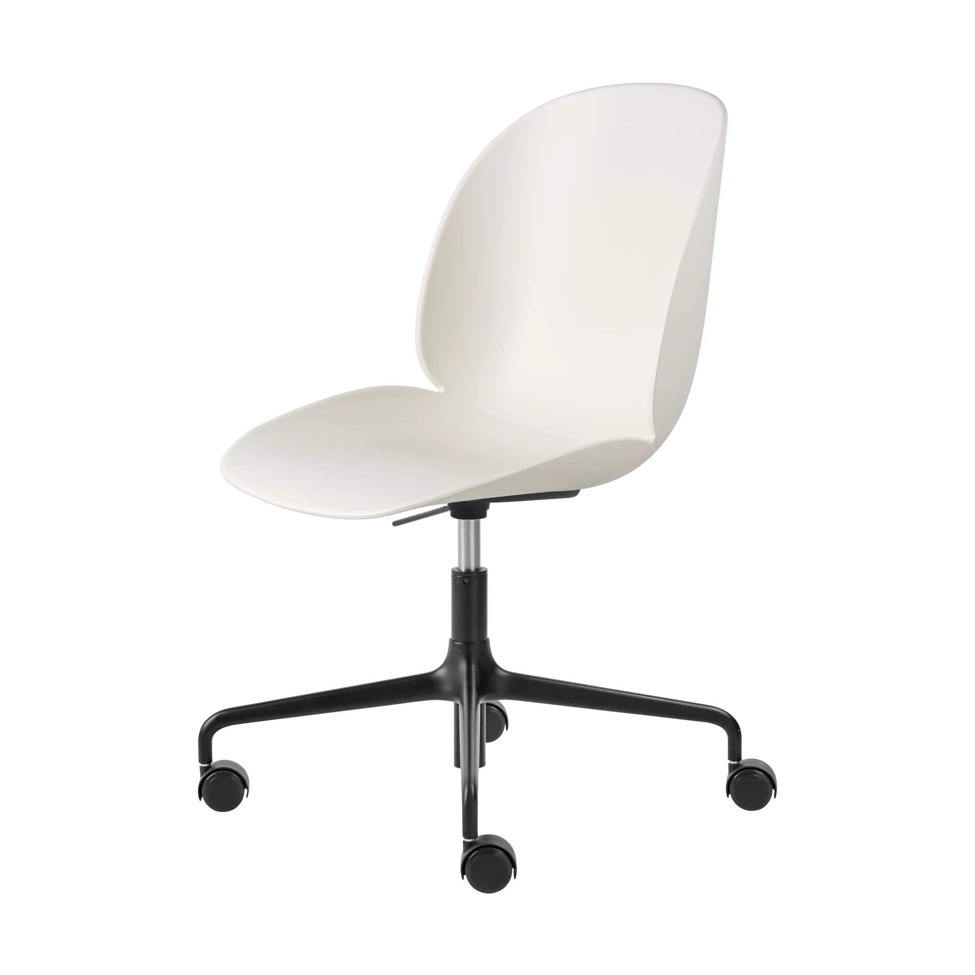 Cadeira de escritório Beetle Meeting Chair, Alabaster white-black GUBI