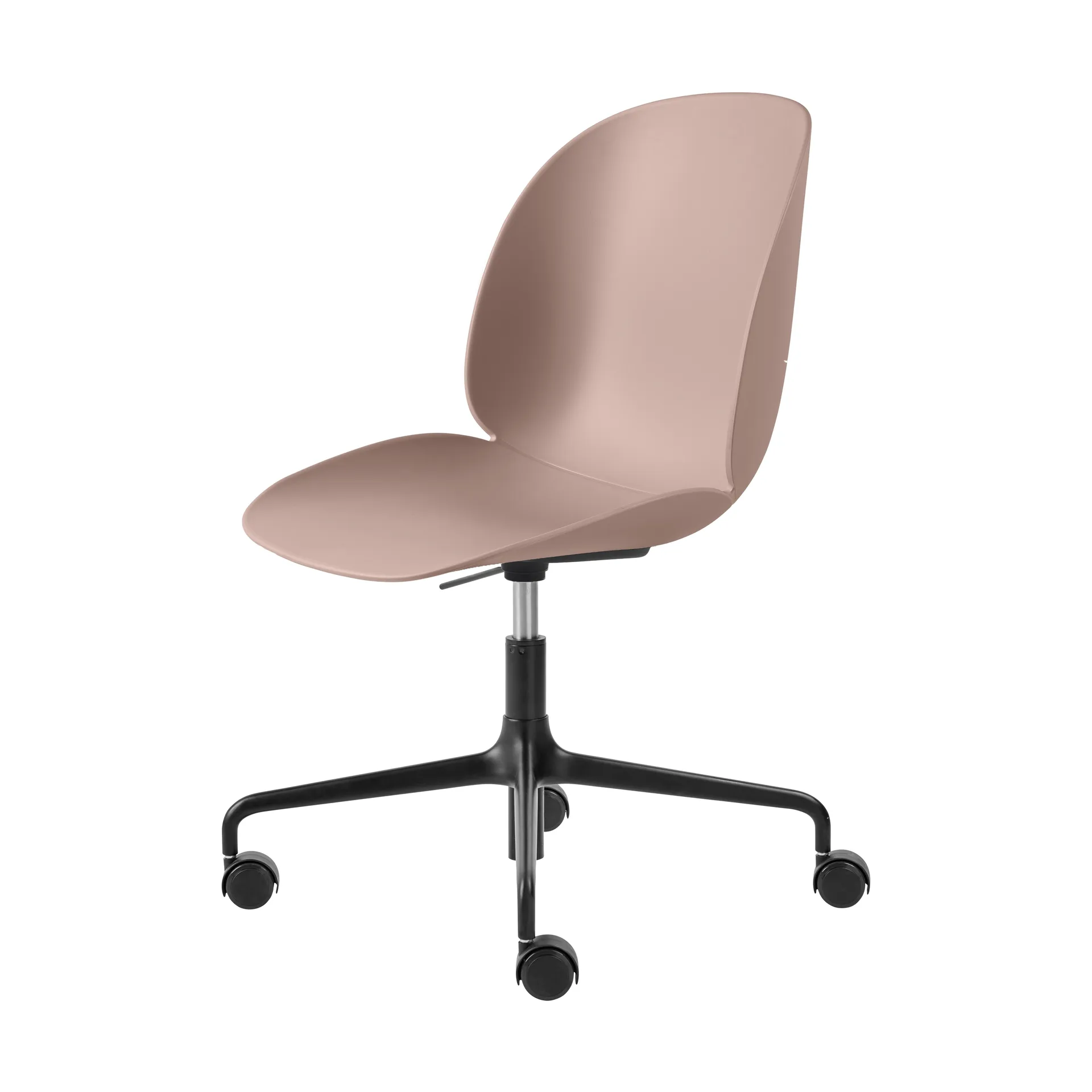 Cadeira de escritório Beetle Meeting Chair, Sweet pink-black GUBI