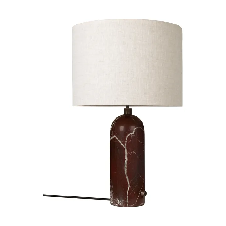 Candeeiro de mesa Gravity L - Maroon marble-canvas - GUBI