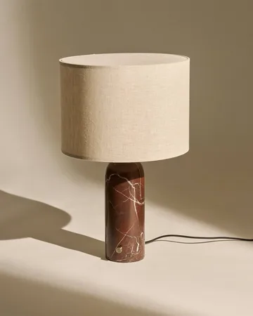 Candeeiro de mesa Gravity L - Maroon marble-canvas - GUBI