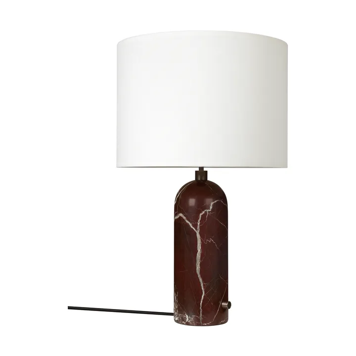 Candeeiro de mesa Gravity L - Maroon mármore-branco - GUBI