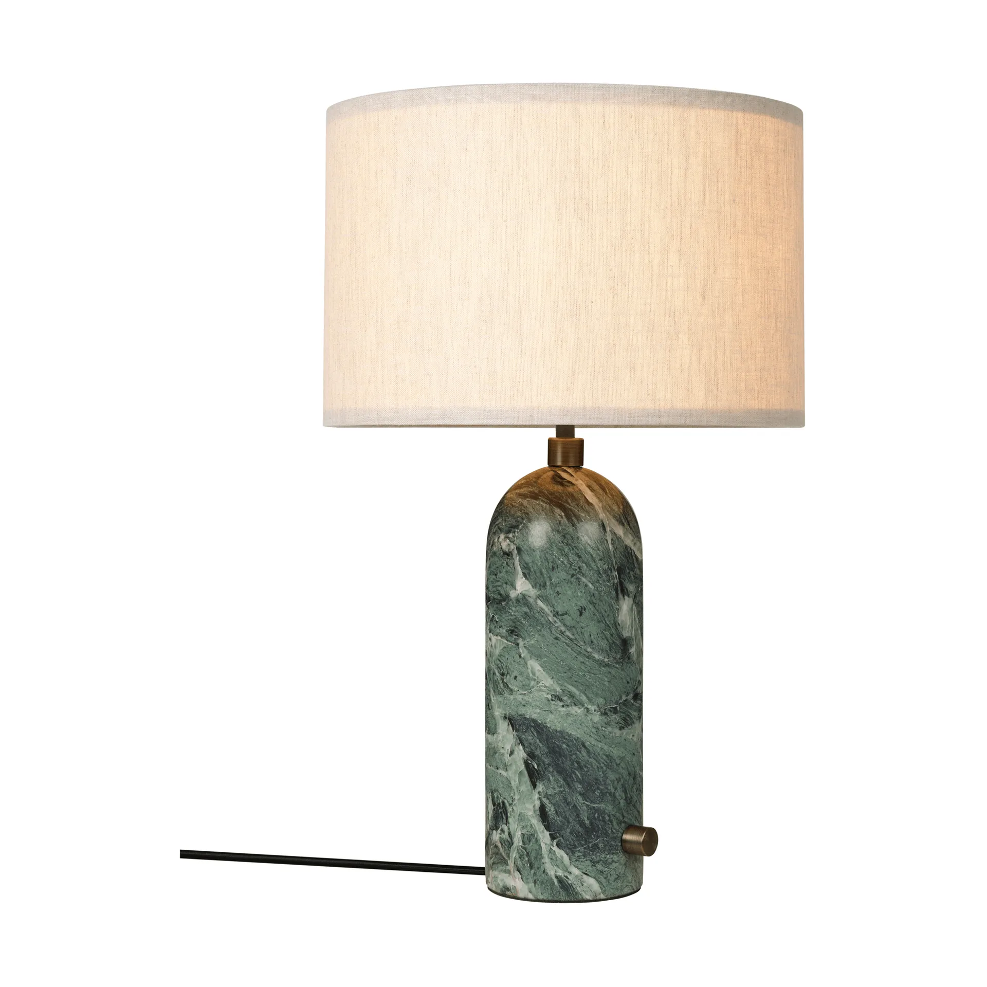 Candeeiro de mesa Gravity S, Emerald mármore-canvas GUBI