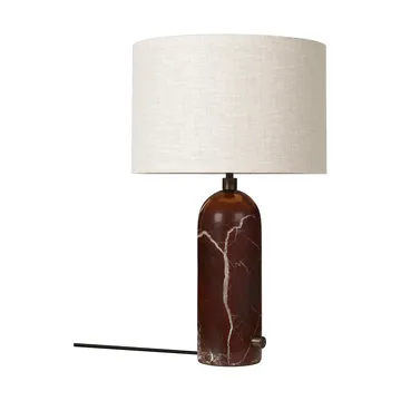Candeeiro de mesa Gravity S - Maroon marble-canvas - GUBI