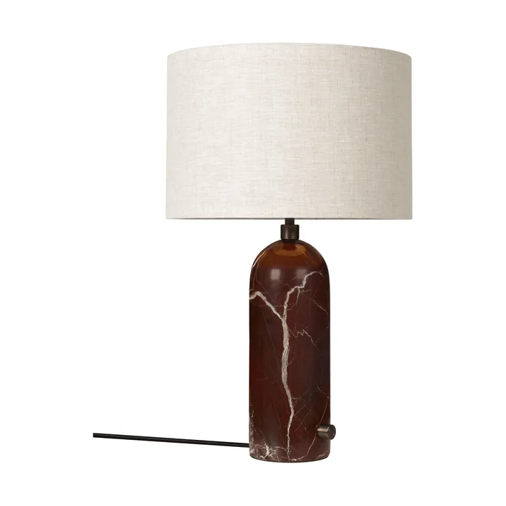 Candeeiro de mesa Gravity S - Maroon marble-canvas - GUBI