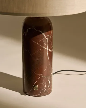 Candeeiro de mesa Gravity S - Maroon marble-canvas - GUBI