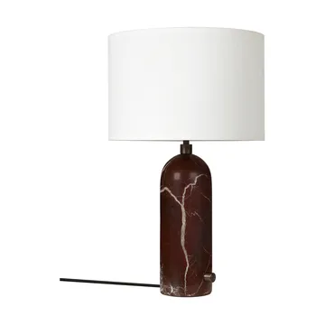 Candeeiro de mesa Gravity S - Maroon mármore-branco - GUBI