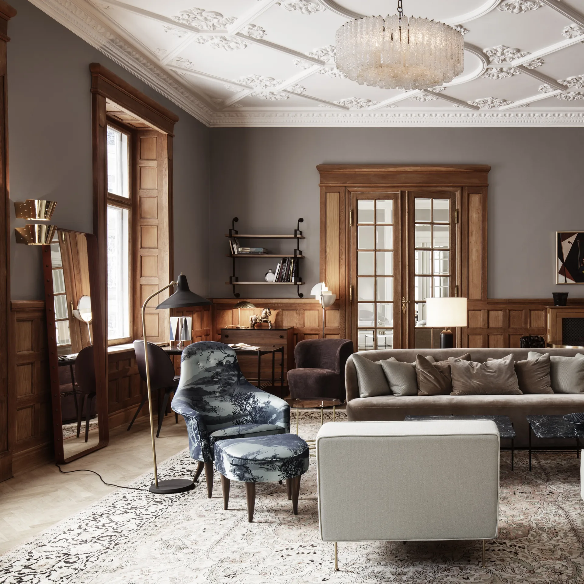 Candeeiro de parede 9464, Bronze GUBI