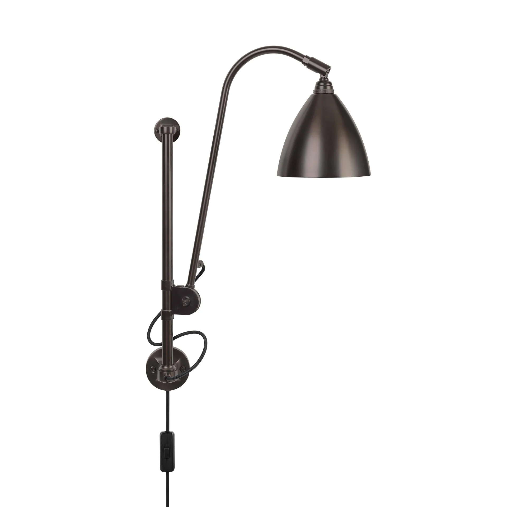 Candeeiro de parede Bestlite BL5, Black brass GUBI