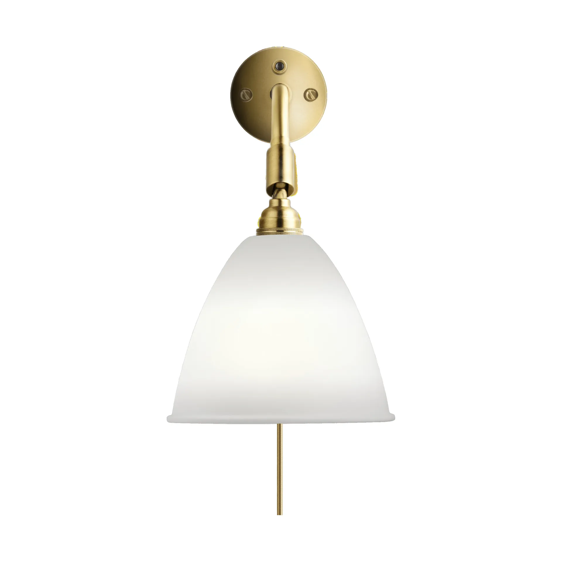 Candeeiro de parede Bestlite BL7, bone china-latão GUBI