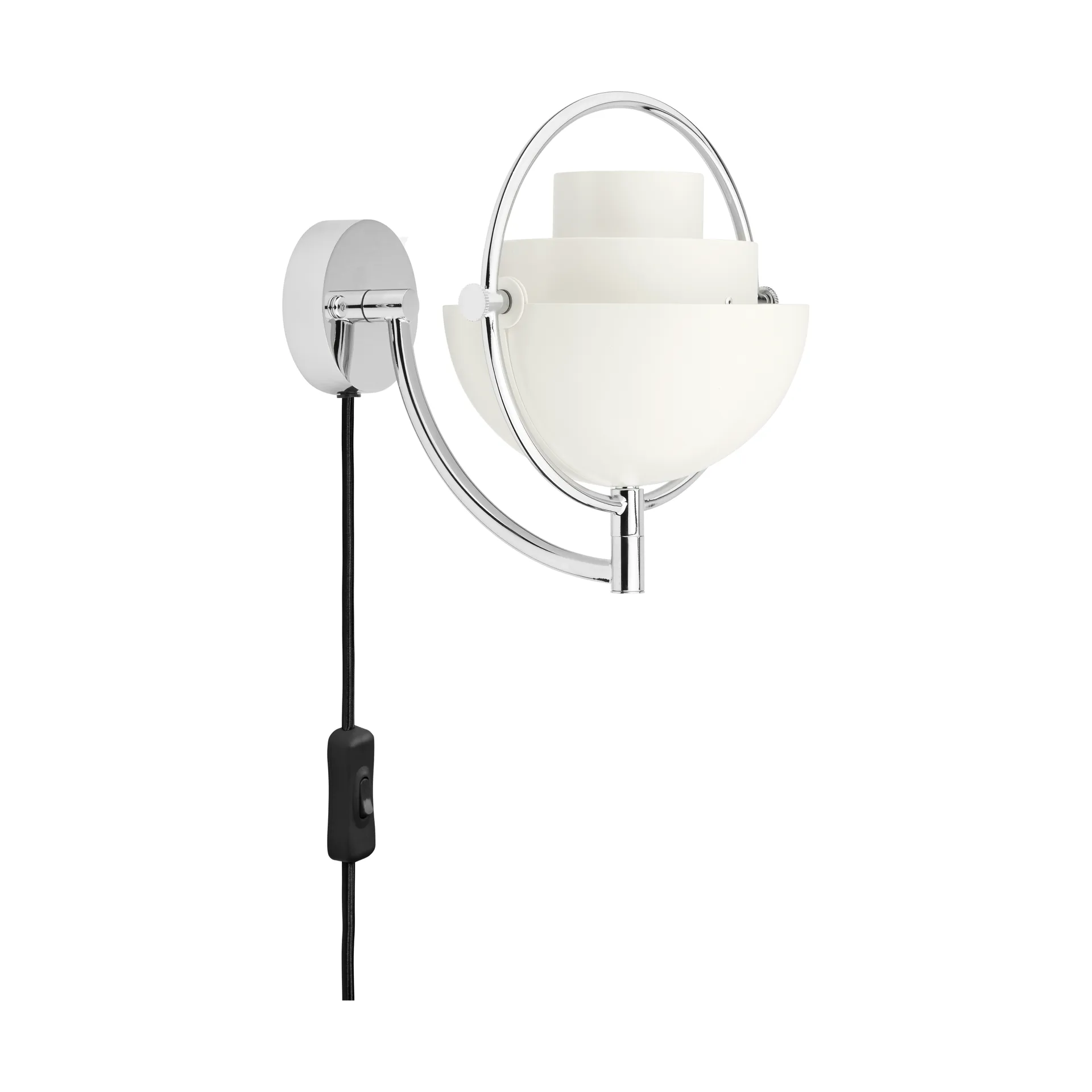 Candeeiro de parede Multi-Lite, Branco-cromado GUBI