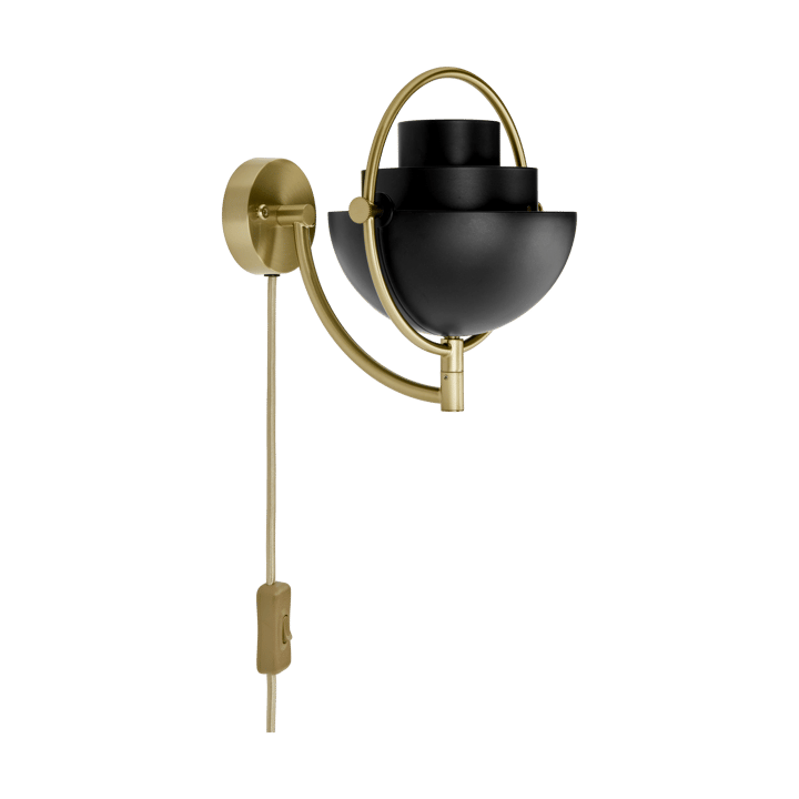 Candeeiro de parede Multi-Lite, Preto-latão GUBI
