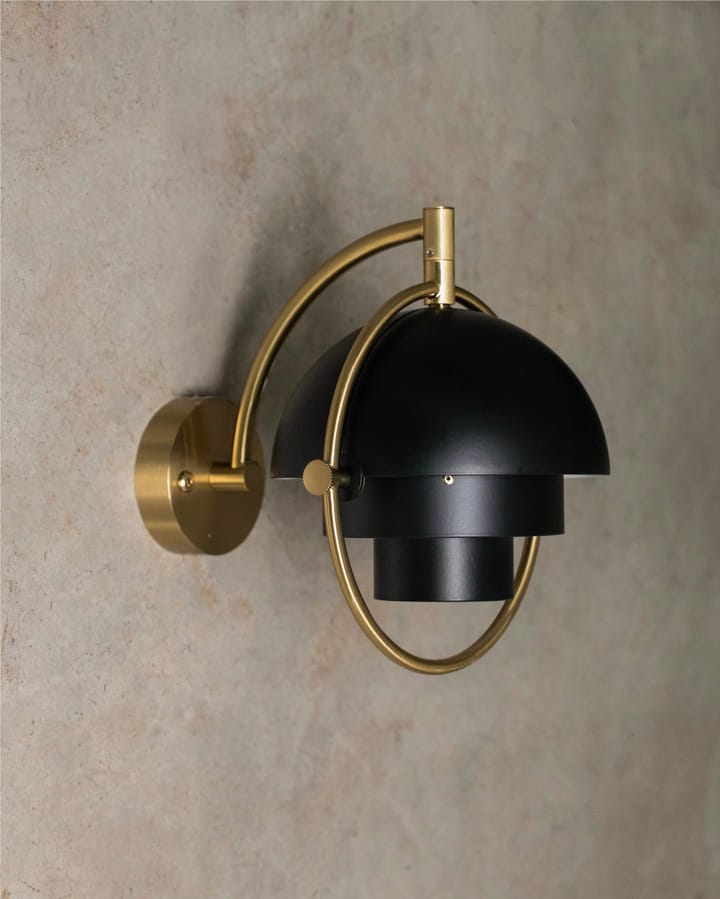 Candeeiro de parede Multi-Lite, Preto-latão GUBI