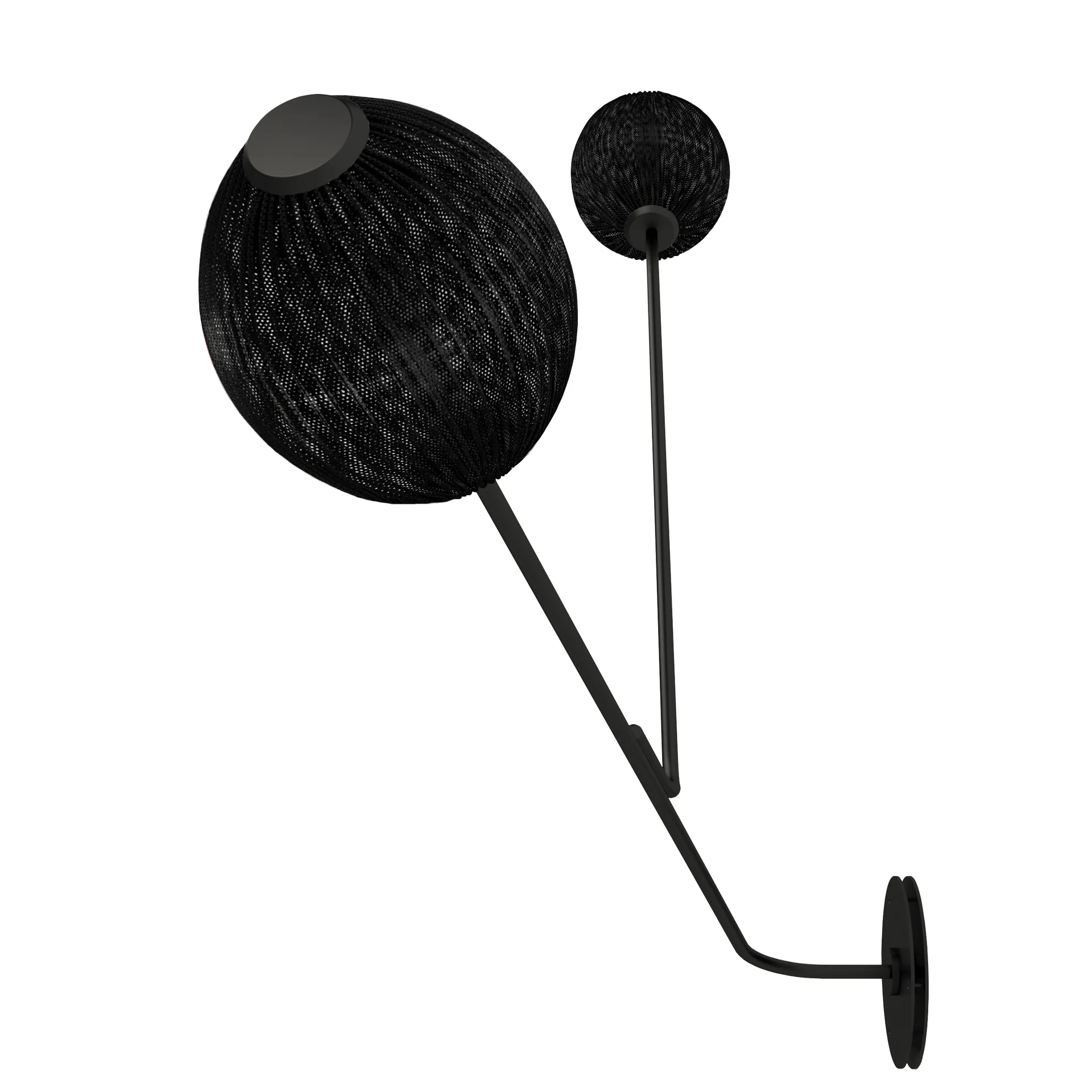 Candeeiro de parede Satellite, Soft black-semi mate GUBI