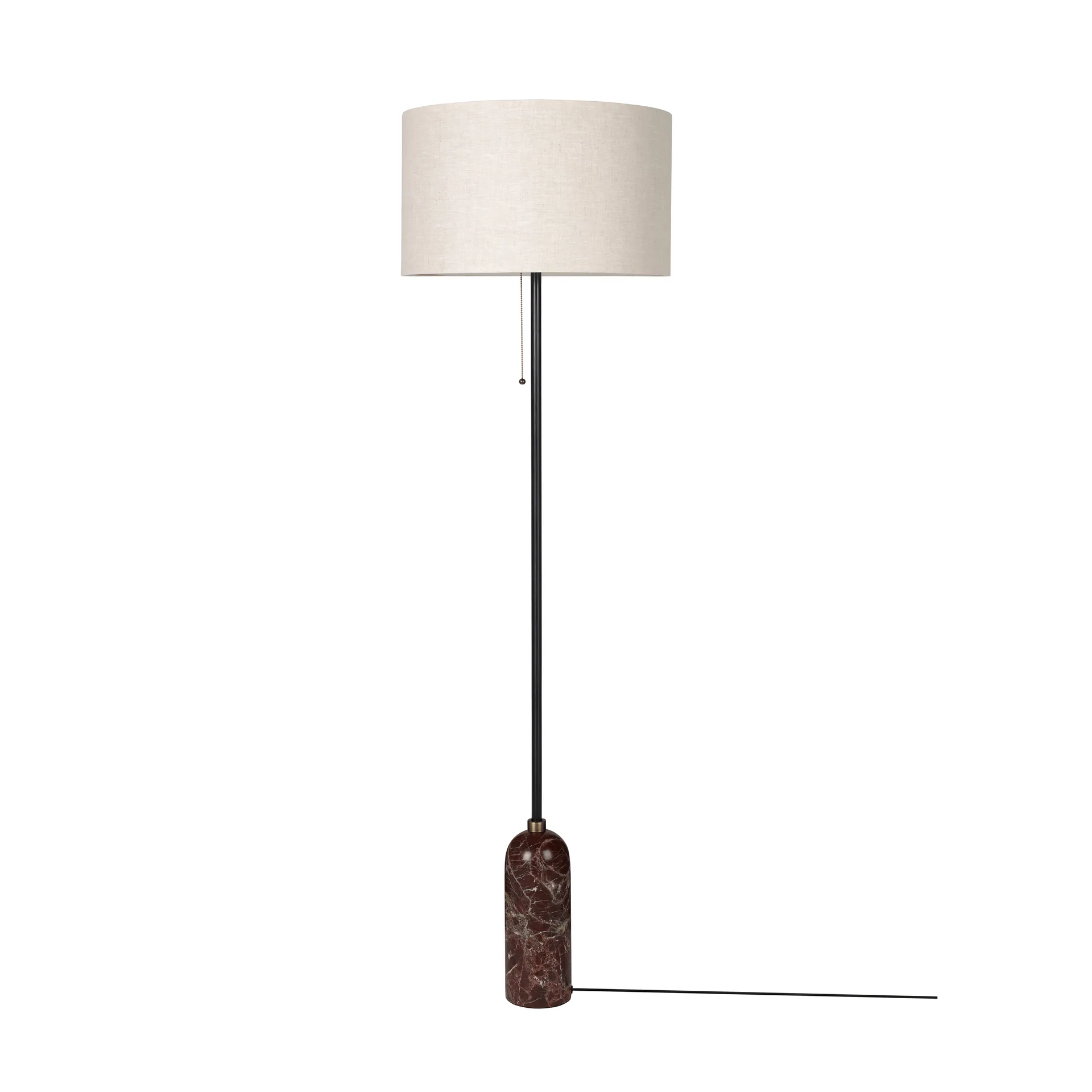 Candeeiro de pé Gravity, Maroon marble-canvas GUBI